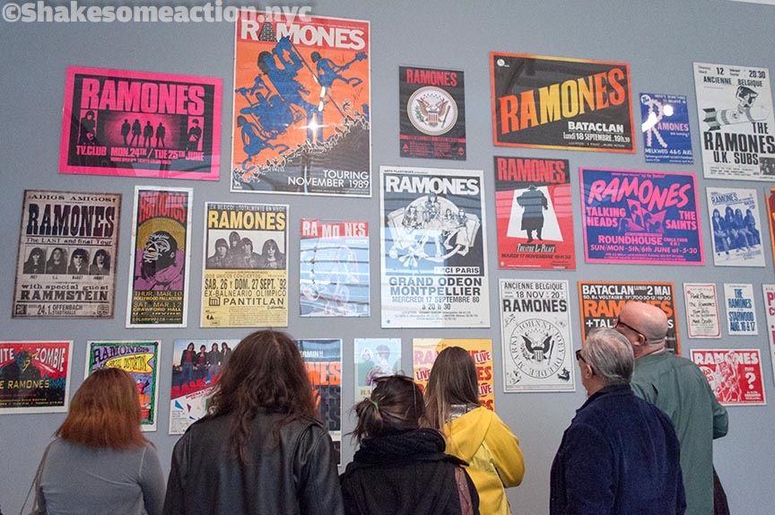 The Ramones exhibit at the Queens Museum.