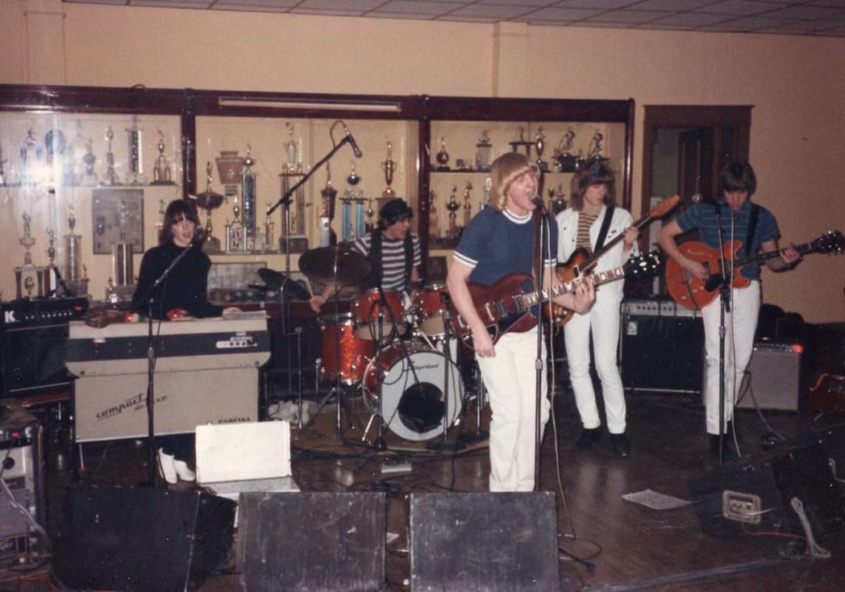 Thee Cellar Dwellers performing in Mechanicsburg, PA. 1987.